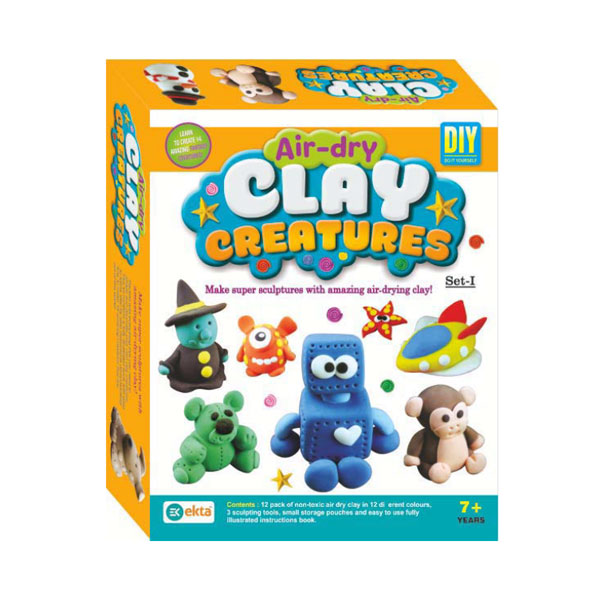 EKTA-AIR DRY CLAY CREATURES SET-1