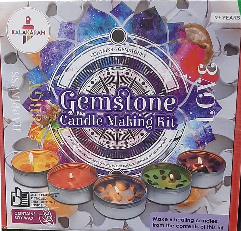 KALAKARAM GEMSTONE CANDLE MAKING KIT KKM1217G