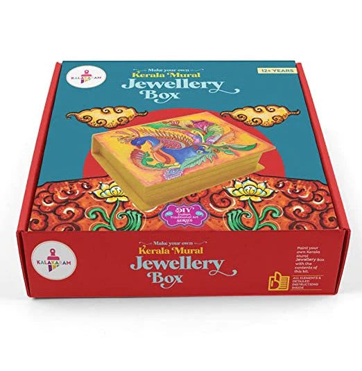 KALAKARAM KERALA MURAL JEWELLERY BOX KKM1503B