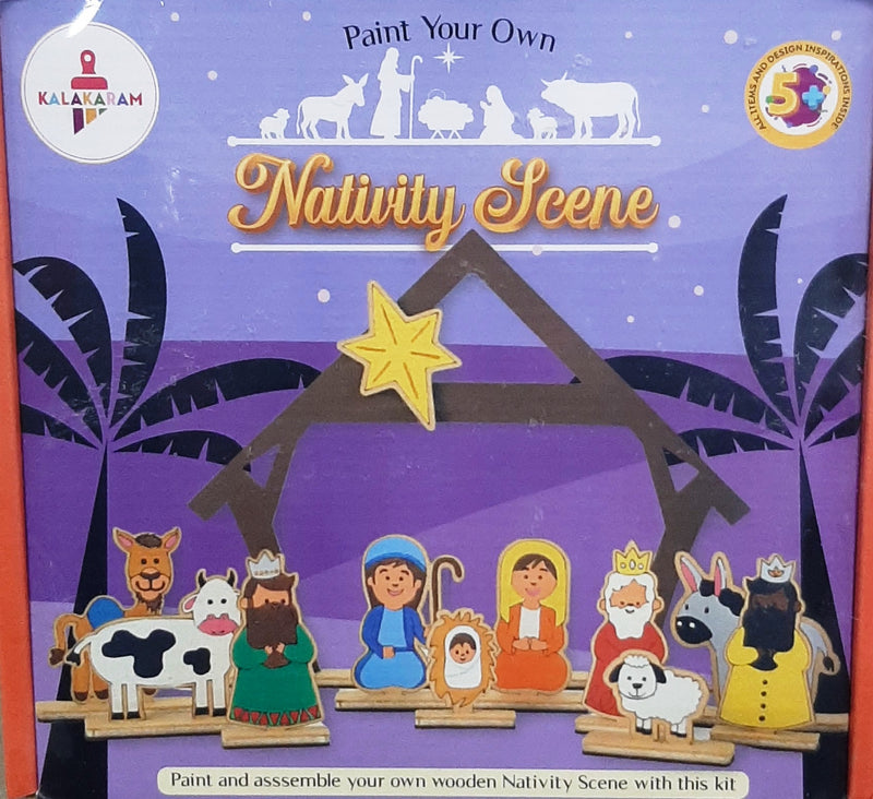KALAKARAM KKM1516C PAINT YOUR NATIVITY SCENE