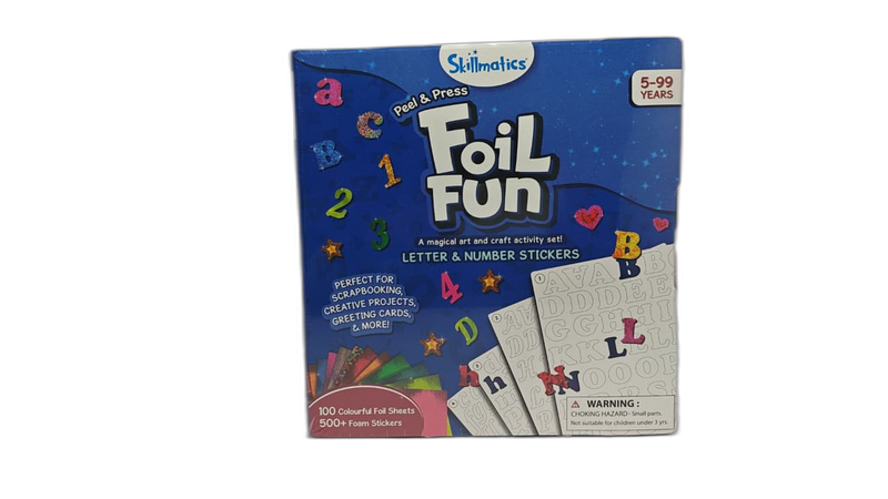 SKILLMATICS FOIL FUN LETTER & NUMBER STICKERS