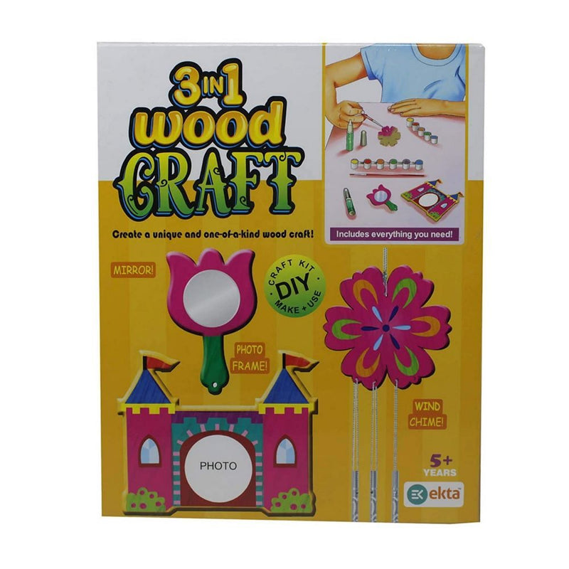 3in1 Wood Craft DIY Ekta