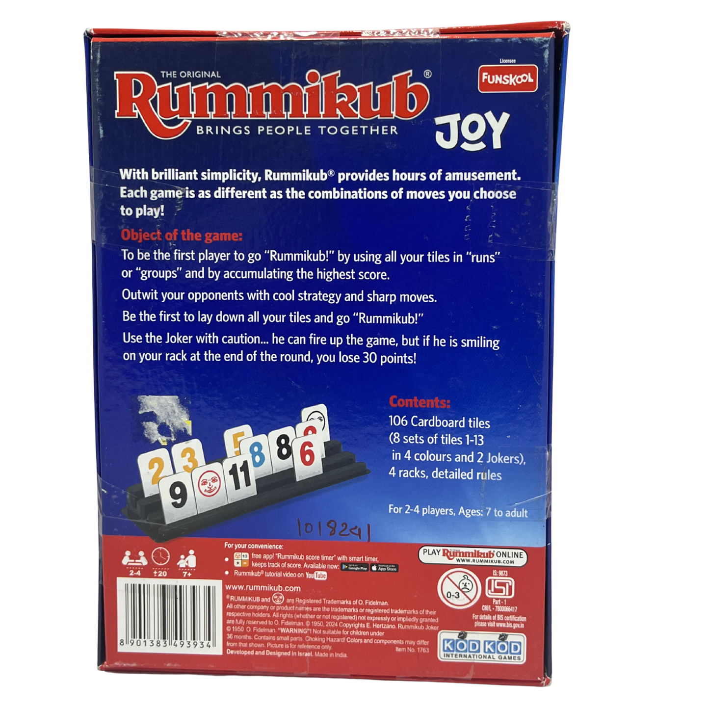 FUNSKOOL 4939300 RUMMIKUB JOY