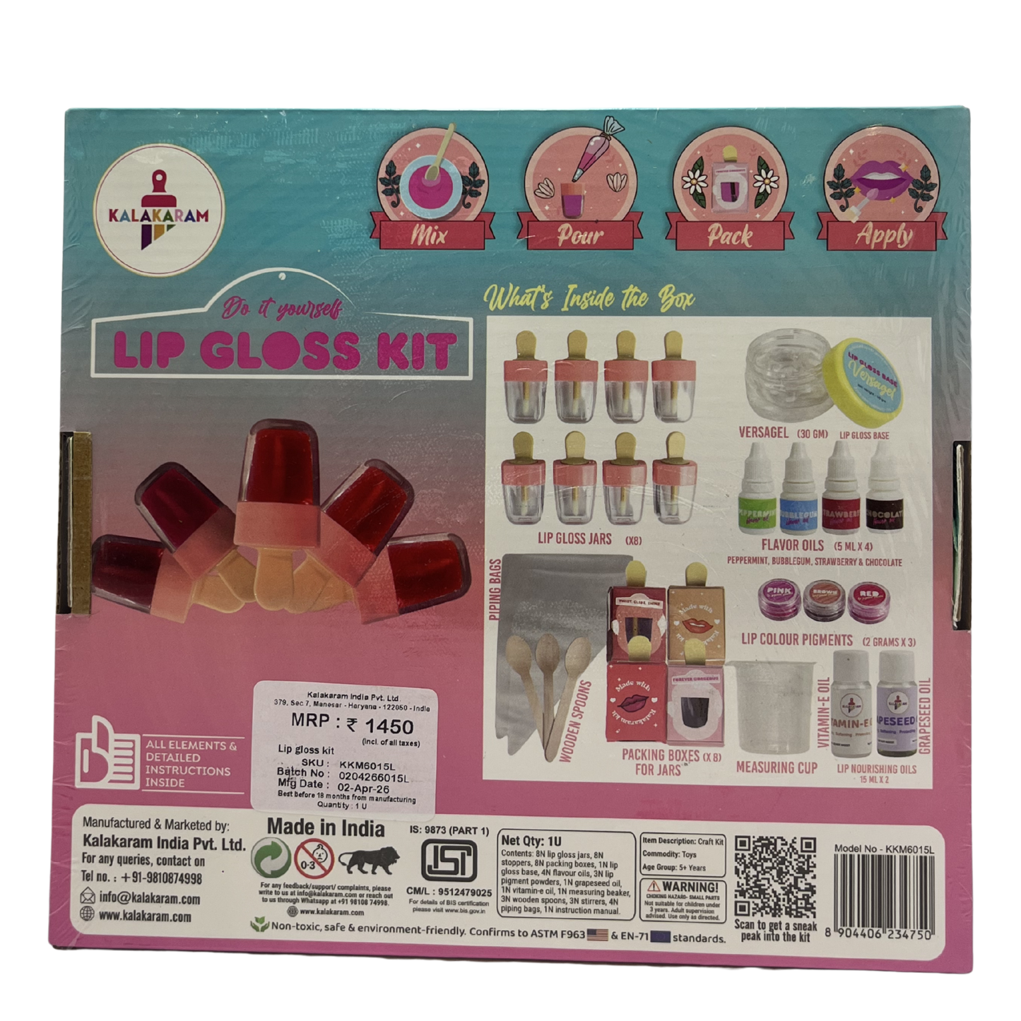KALAKARAM KKM6015L LIP GLOSS KIT