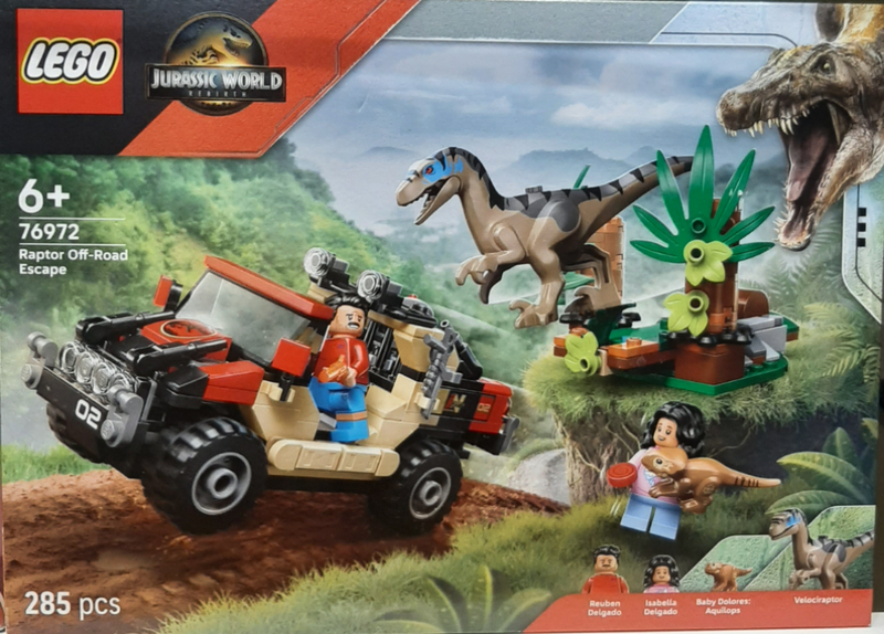 LEGO 76972 RAPTOR OFF ROAD ESCAPE