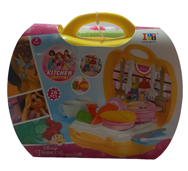 I-TOYS 061626 KITCHEN SET PRINCESS SUITCASE