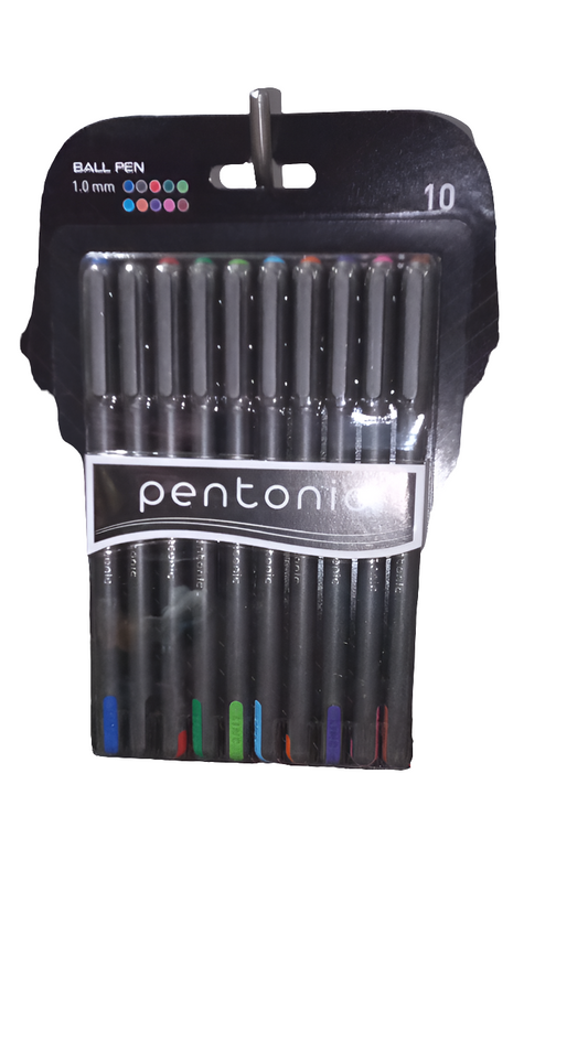 PENTONIC BALL PEN 10PC ASSORTED