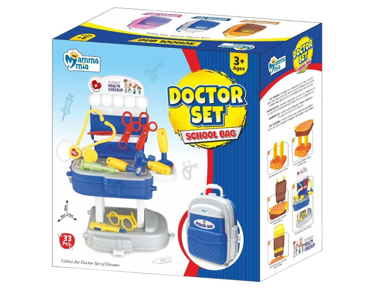 MAMMA MIA MM-1075 DOCTOR SET SCHOOL BAG
