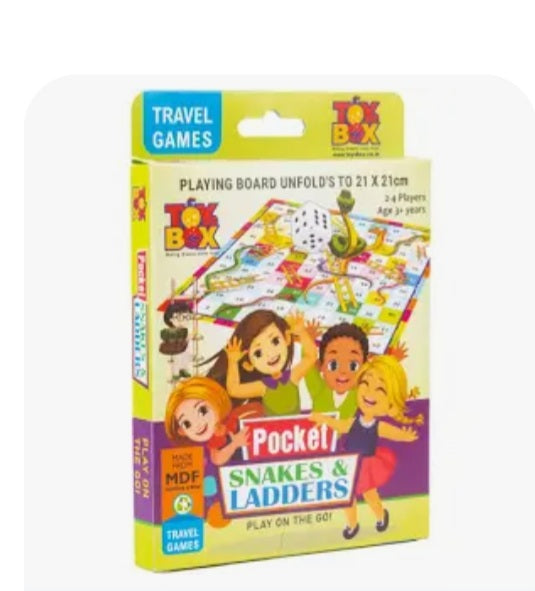 TOYBOX POCKET SNAKE & LADDER