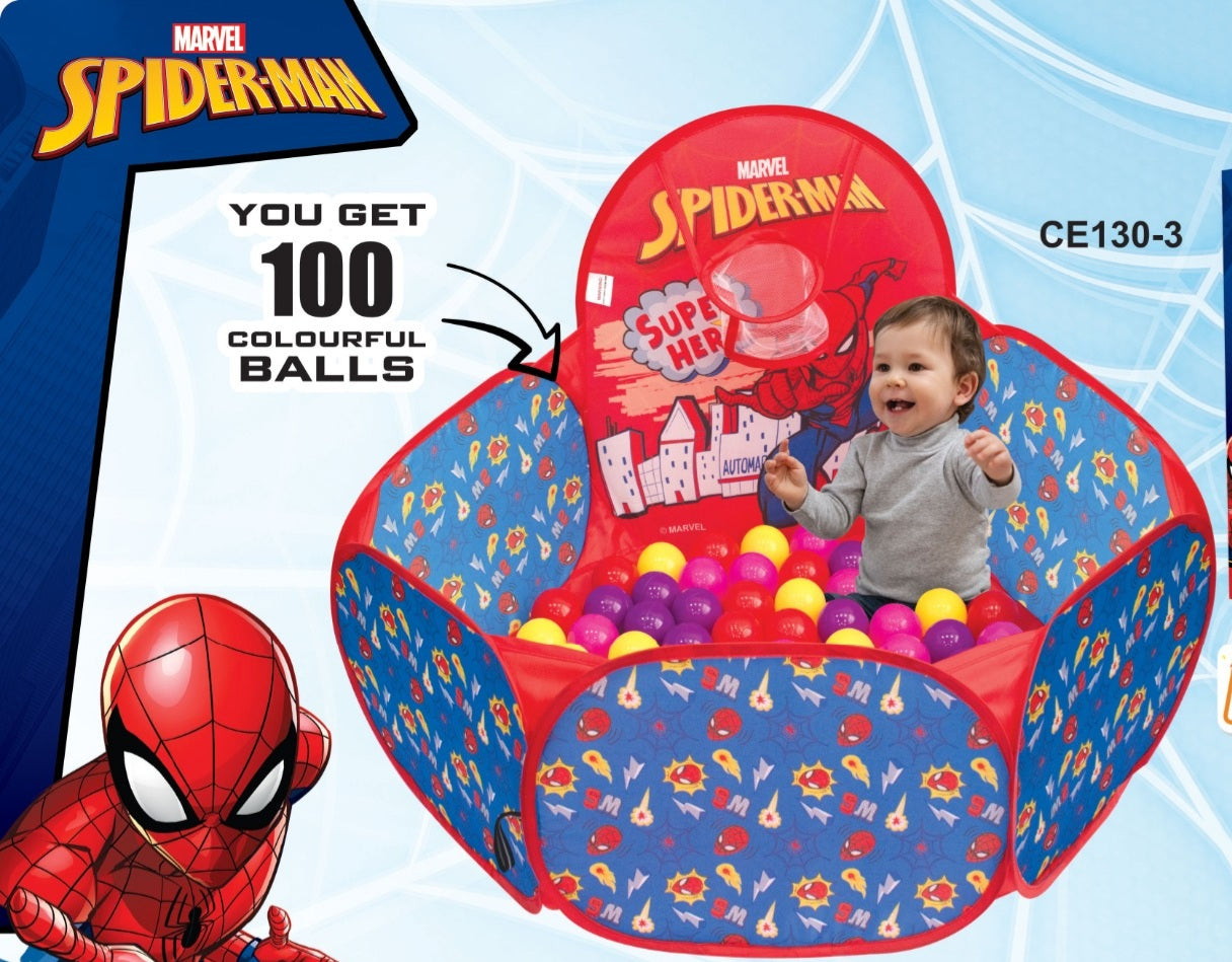 I-TOYS 67598 SPIDERMAN 100 BALL POOL