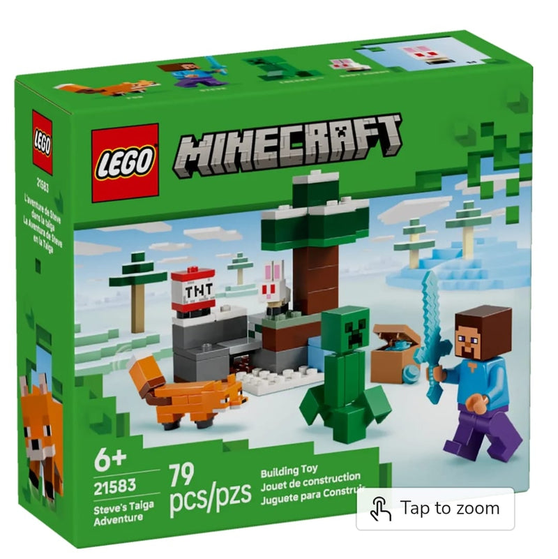 LEGO 21583 MINECRAFT STEVE TAIGA ADV 79PCS