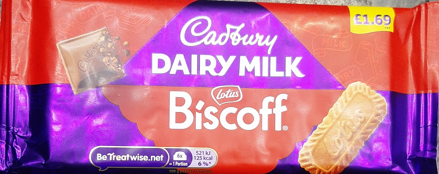 CADBURY LOTUS BISCOFF CHOCOLATE