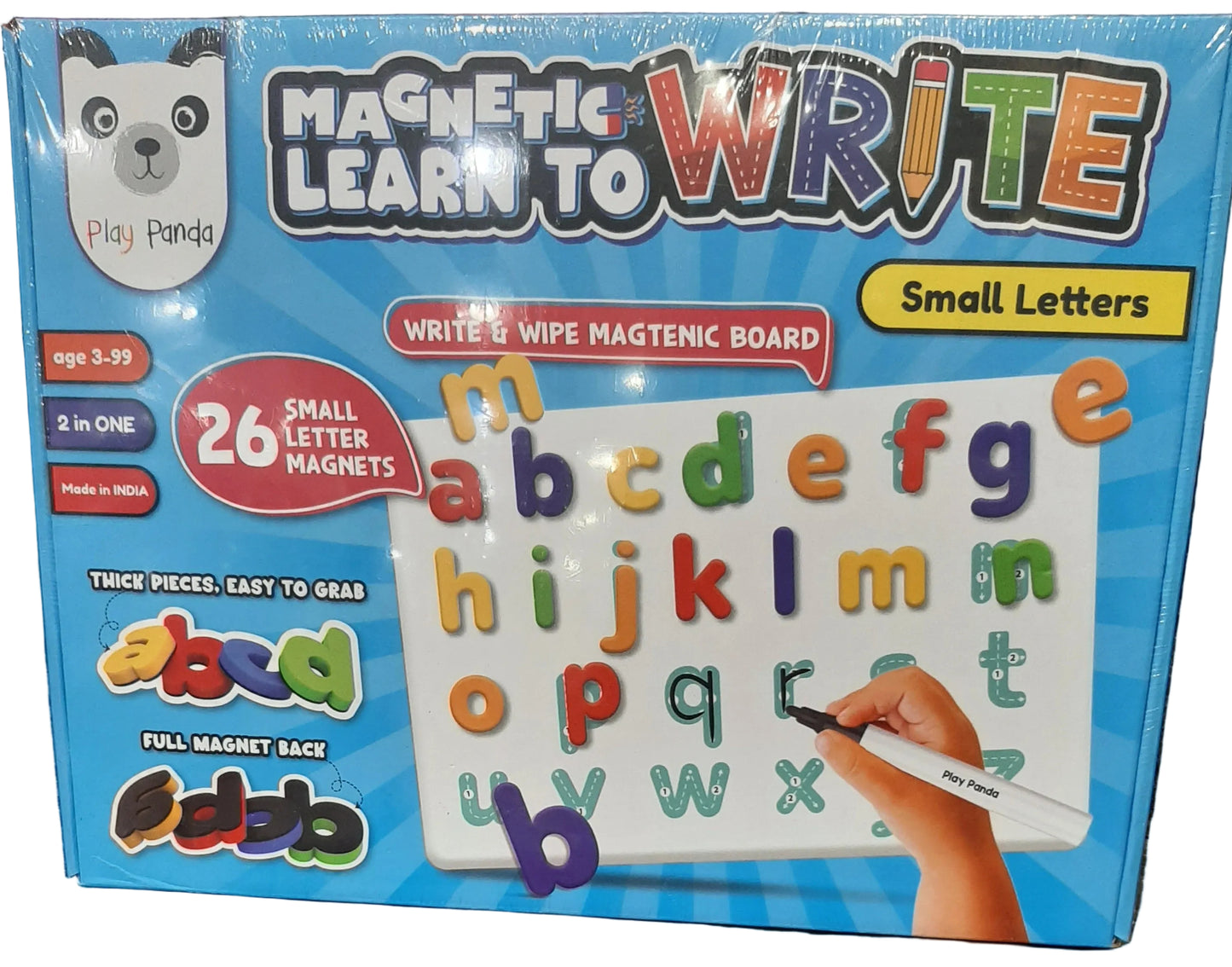 PLAY PANDA MAGNETIC LEARN TO WRITE SMALL LETTERS
