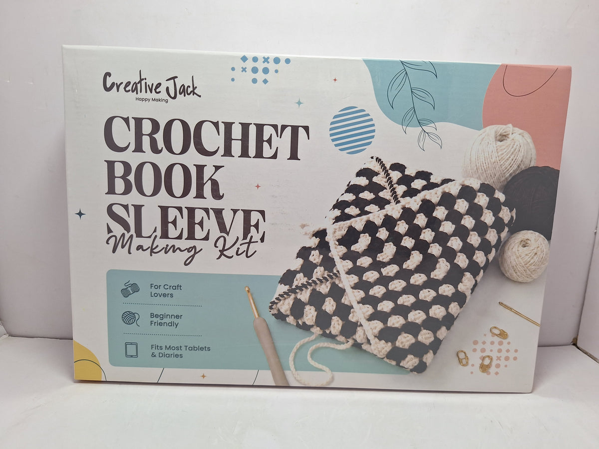 CROCHET BOOK SLEEVE MAKING KIT
