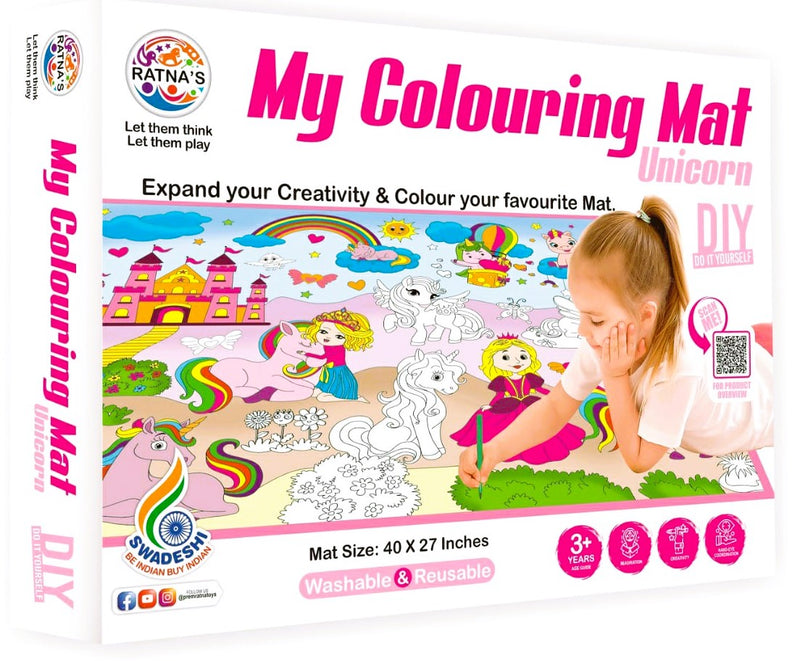 RATNA MY COLOURING MAT UNICORN
