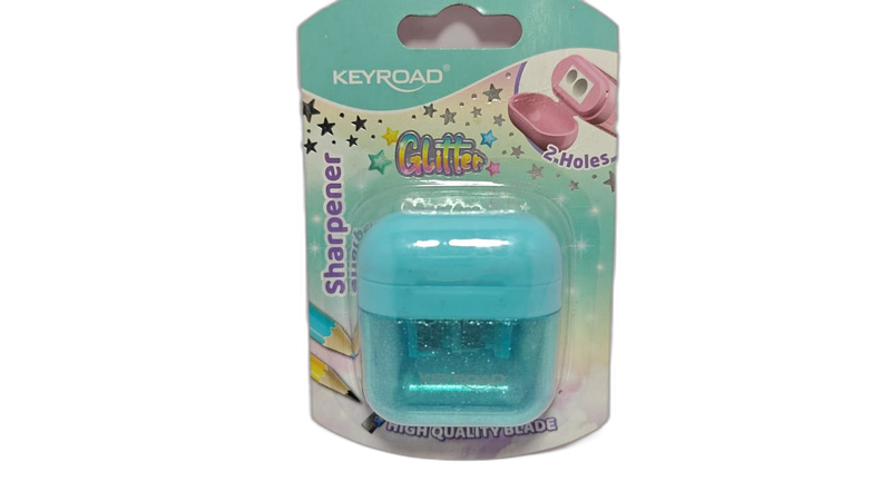 KEYROAD KR972737 GLITTER SHARPNER 2 HOLE