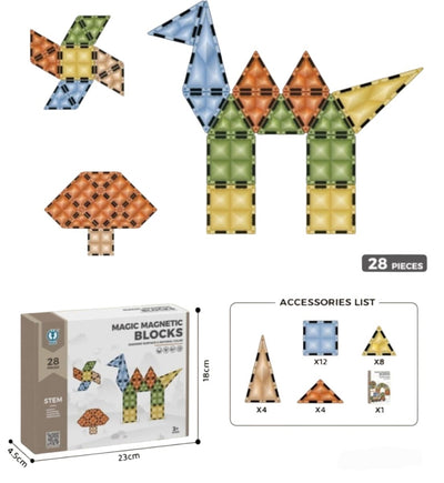 MAGNETIC BLOCK 28PC 9900