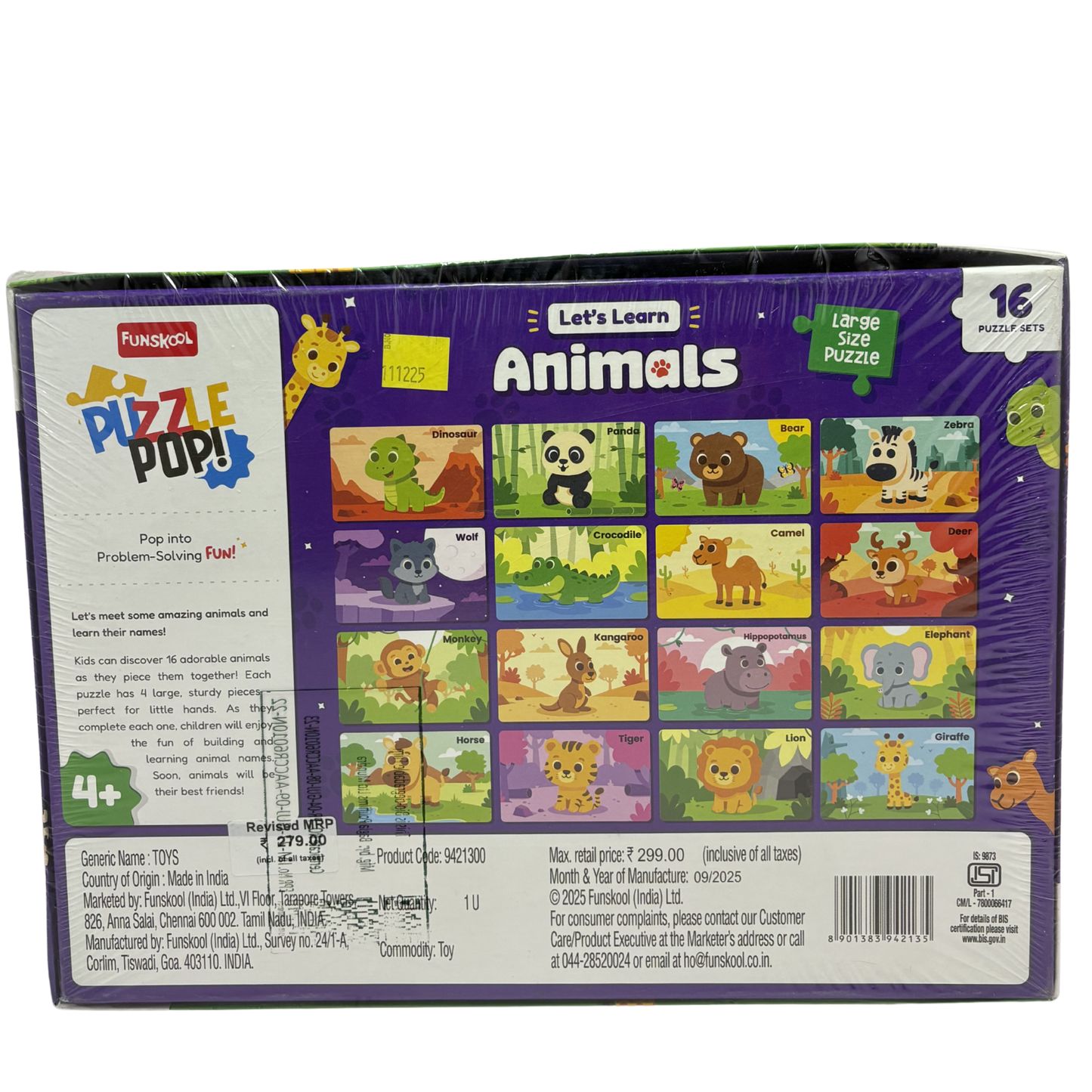 Funskool Animal Puzzle-9421300