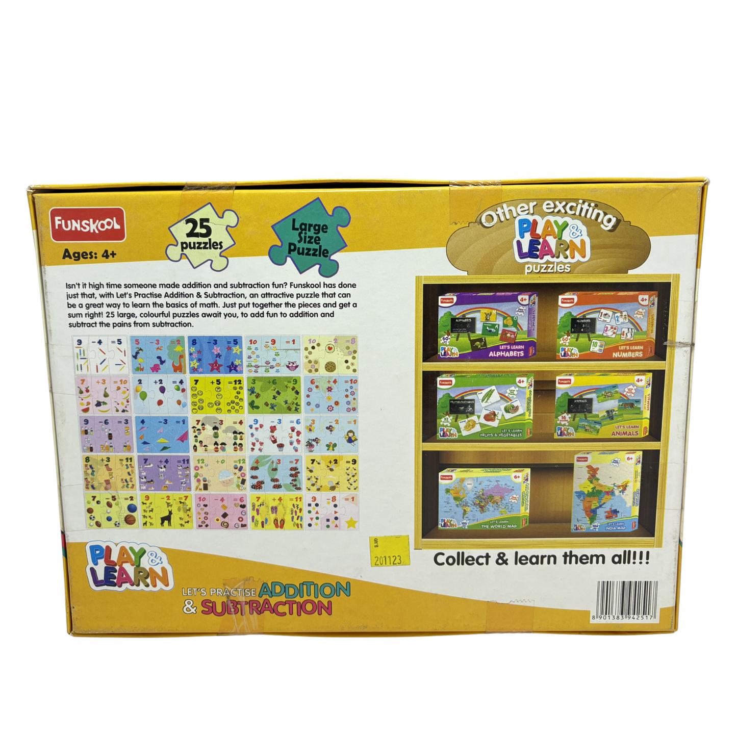 Funskool-9425100 Puzzle Adition Subtration