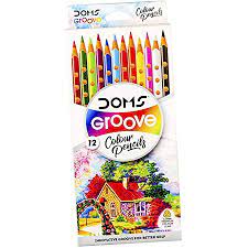 DOMS GROOVE COLOR 12 PENCIL
