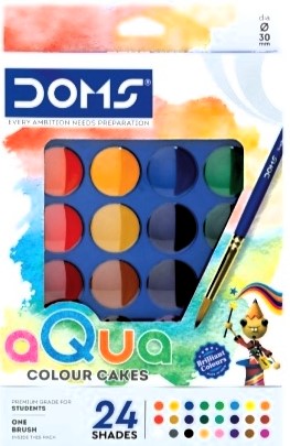 DOMS Water Colour Cake 24 Shade