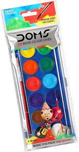 DOMS-12 WATER COLOR CAKES-7128