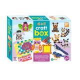 4-in-1 craft box packaging with animal illustrations on a white background