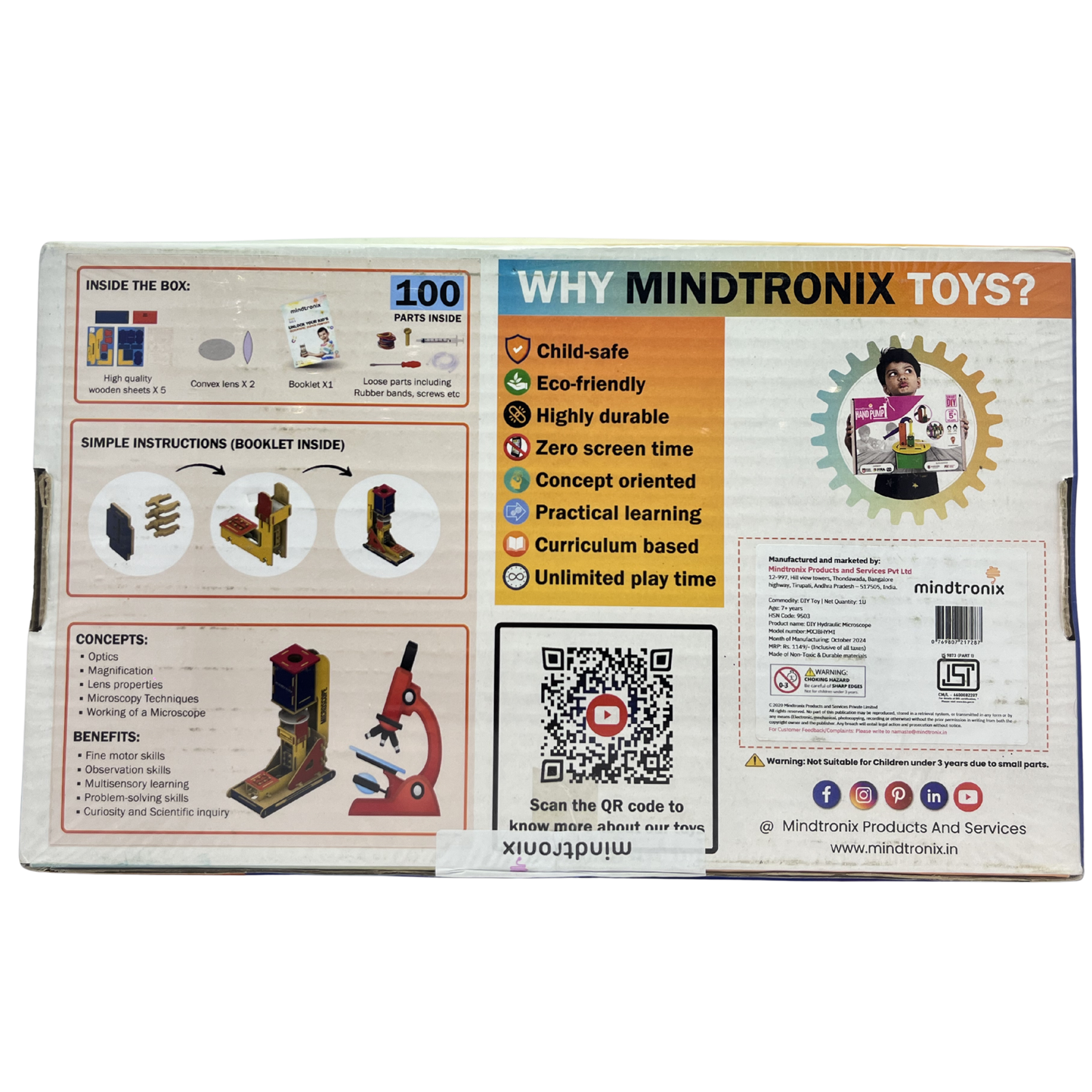 MINDTRONIX HYDRAULIC MICROSCOPE