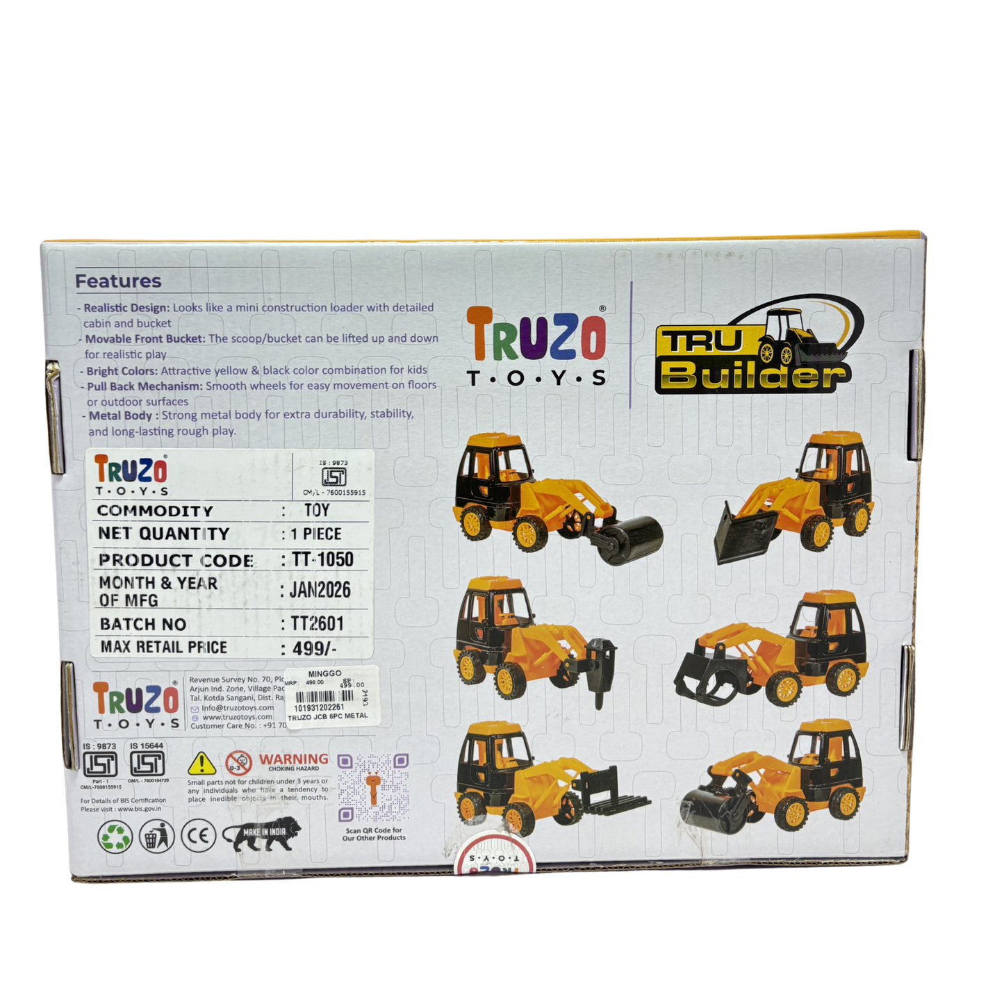 TRUZO JCB 6PC METAL
