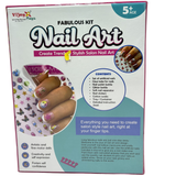 Vijay Toys Nail Art kit packaging with images of nails and text on a white background