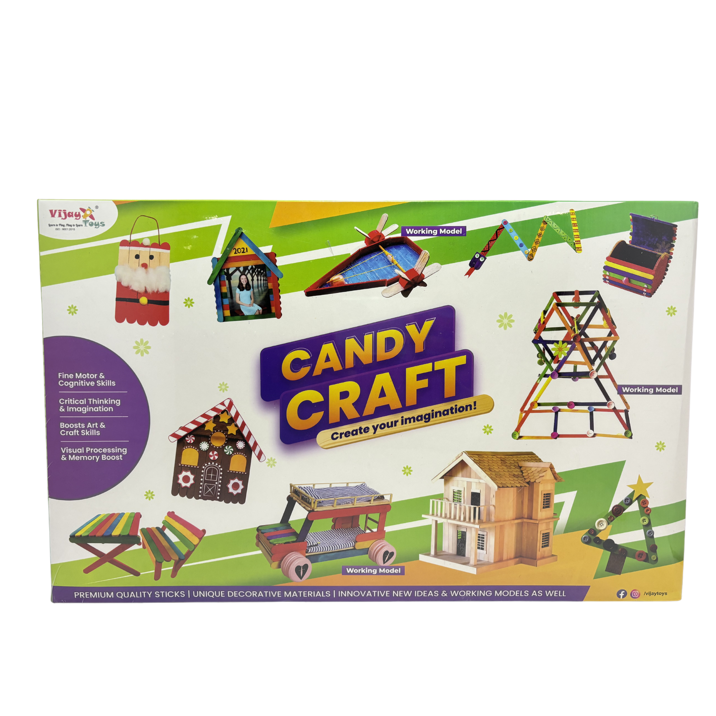 Candy Craft packaging with colorful models on a white background