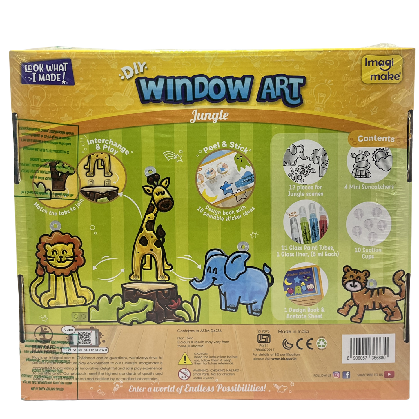 IMAGIMAKE WA04 WINDOW ART JUNGLE