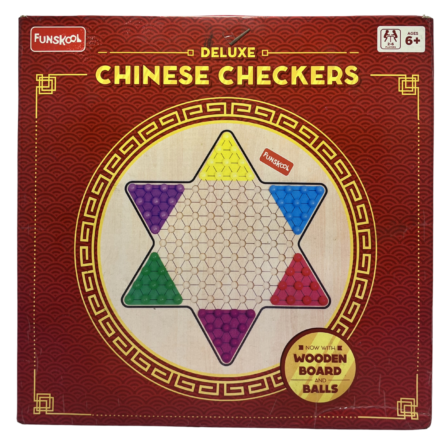 FUNSKOOL-4301300 DELUX CHINESE CHECKERS WOODEN