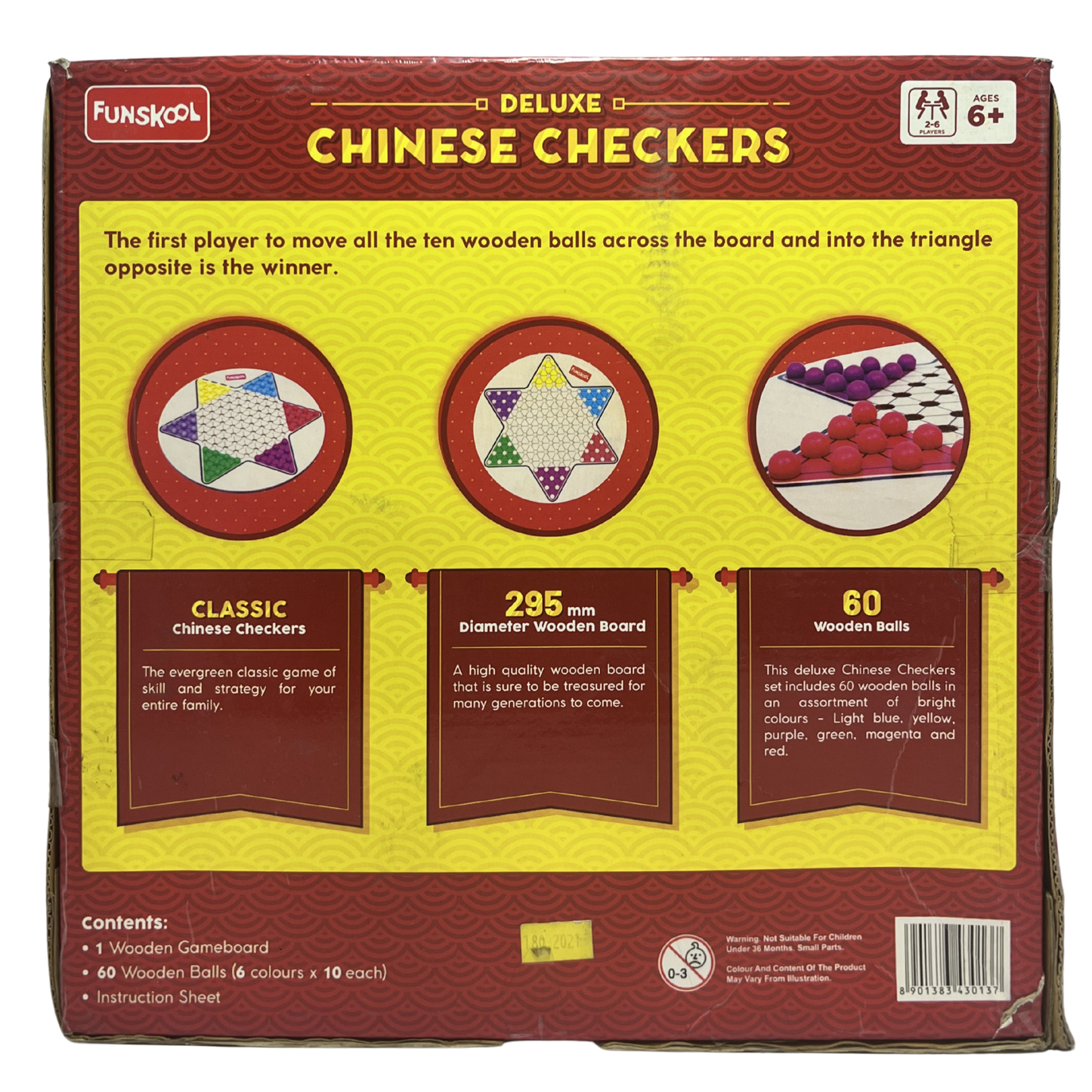 FUNSKOOL-4301300 DELUX CHINESE CHECKERS WOODEN