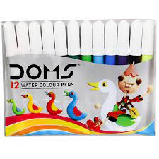 DOMS 12-WATERCOLOR PEN SMALL 3497