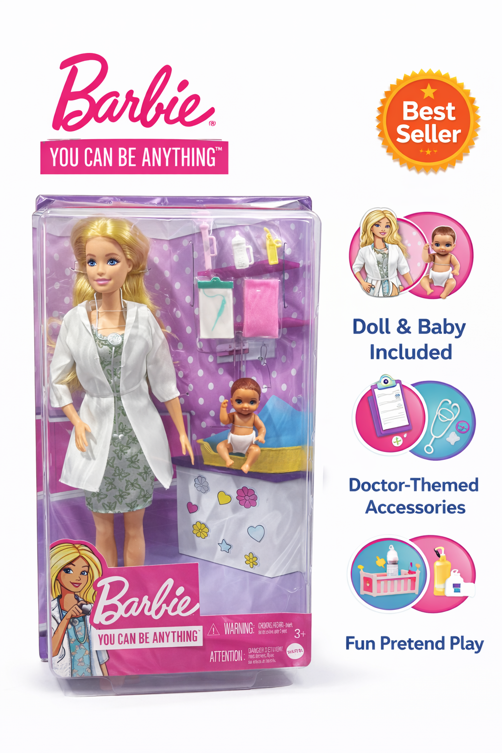 BARBIE DOLL DOCTOR GVK03