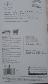 PARKER VECTOR STD BALL PEN