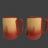 DUBBLIN RUGBY MUG 2PC SET