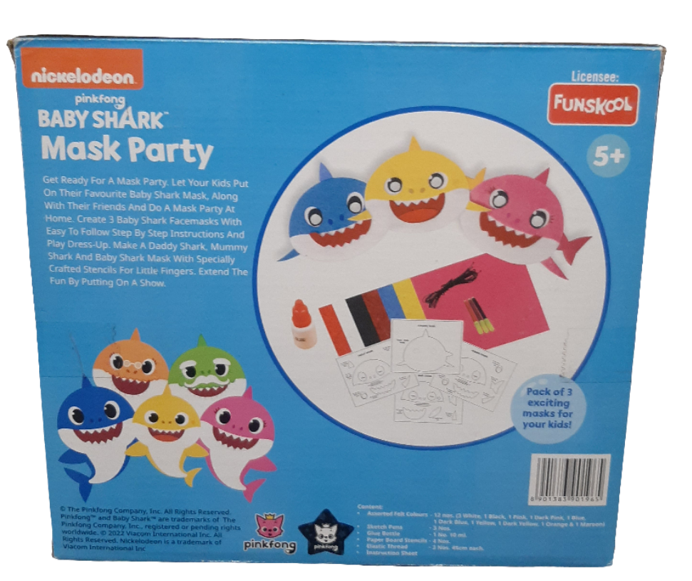 FUNSKOOL 9019600 BABY SHARK MASK PARTY