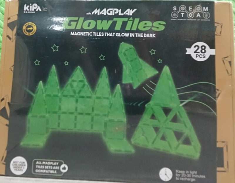 KIPA MAGPLAY GLOWTILES MAGNETIC 28PC