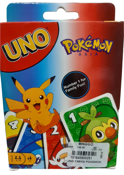 UNO CARDS POKEMON