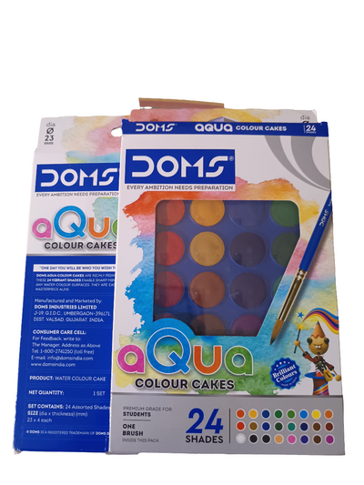 DOMS 7428 24WATER COLOR CAKE 23MM