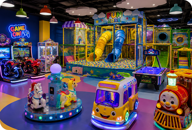 Kids playing at Minggo PlayZone