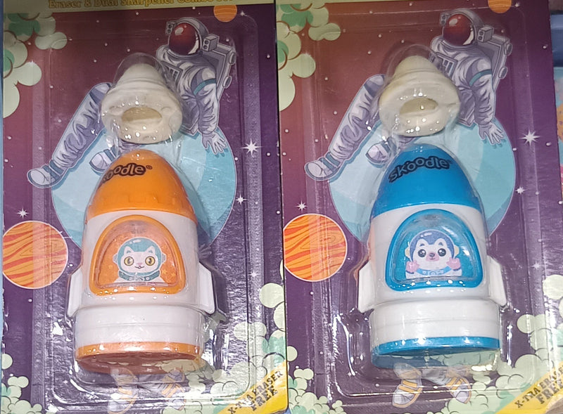 SKOODLE SK53110 SPACE CRAFT ERASER+SHARPNER