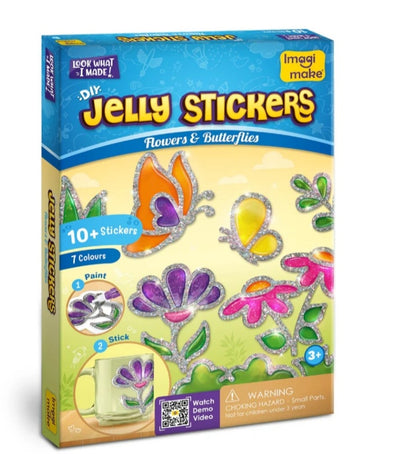 IMAGI MAKE WA07 JELLY FLOWER & BUTTERFLY STICKERS