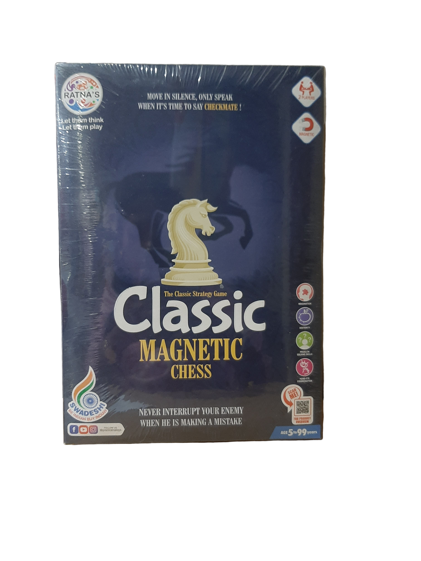 RATNA CLASSIC MAGNETIC CHESS NEW