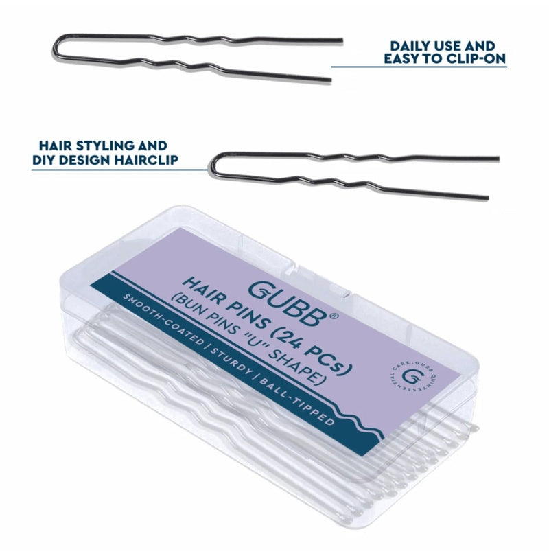 GUBB HAIR PINS U SHAPE 24PC