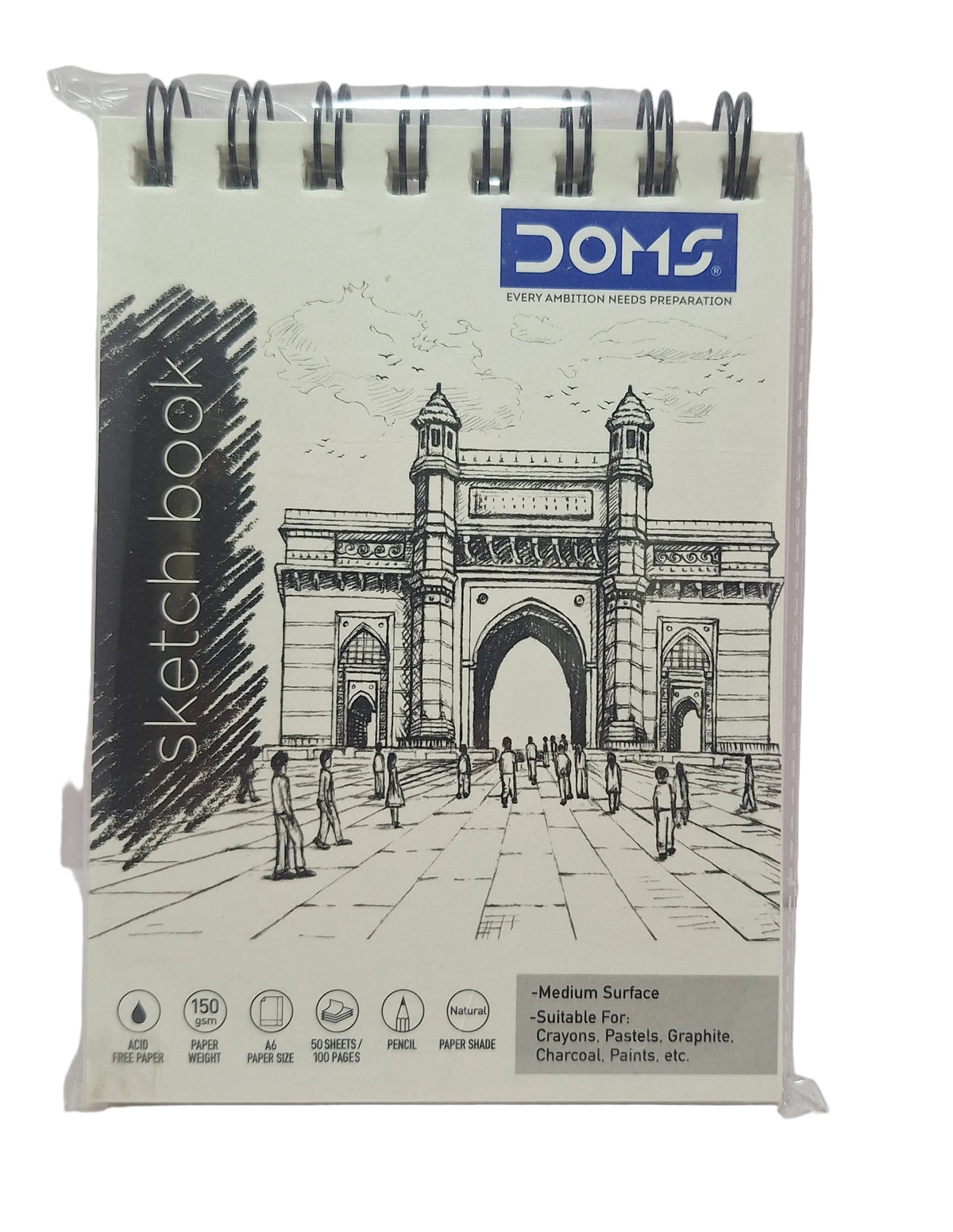 DOMS 8628 SKETCH BOOK 14.8*10.5CM