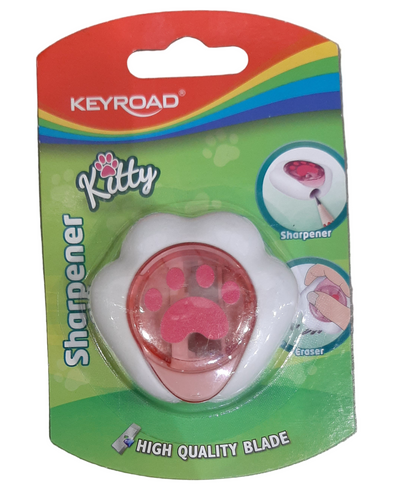 KEYROAD KR972405 KITTY CAT SHARPNER+ERASER