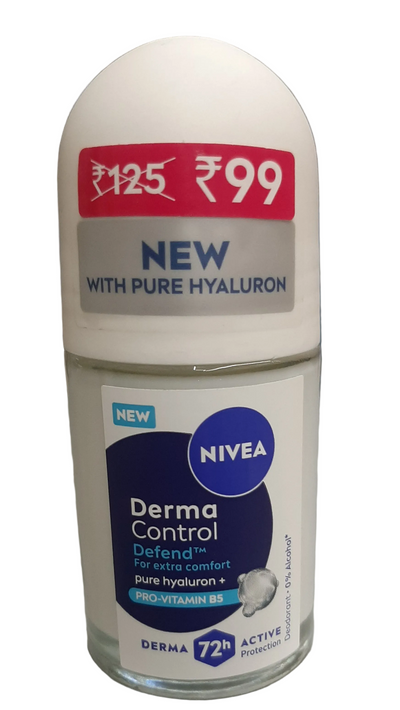 NIVEA FEMALE ROLLON DERMA CONTROL 25ML
